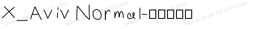 X_Aviv Normal字体转换